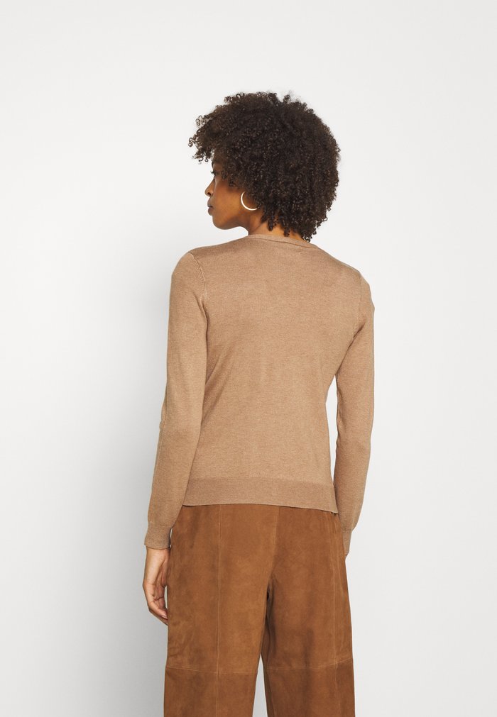 Cardigan Anna Field Basic V Neck Marron Femme | THL-4616913